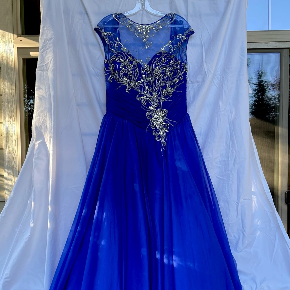 Royal Blue Princess Prom Dress
